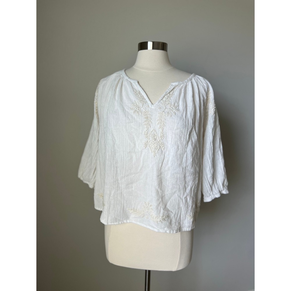 Hose of Harlow 1960‎ Blouse Size XL Embroidered  Fairycore Whimsical Blouse